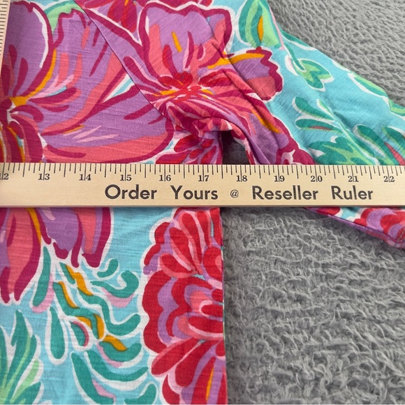 Lilly Pulitzer Dress Womens Small Multicolor Floral Cassie T Shirt Colorfull - Picture 9 of 9